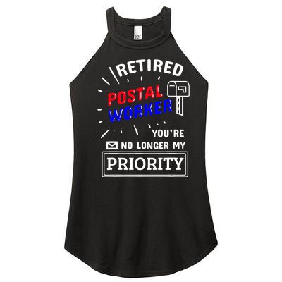 Retired Post Office Postal Worker Retirement Postman Women's Perfect Tri Rocker Tank