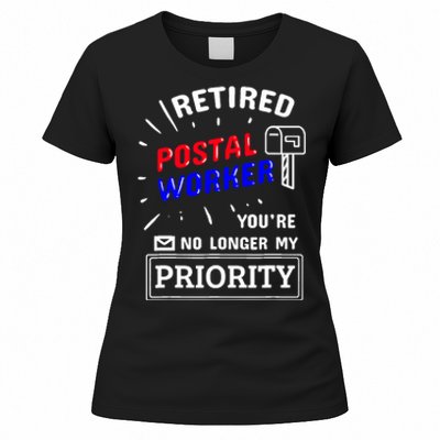 Retired Post Office Postal Worker Retirement Postman Women's T-Shirt