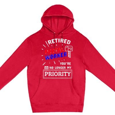 Retired Post Office Postal Worker Retirement Postman Premium Pullover Hoodie