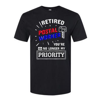 Retired Post Office Postal Worker Retirement Postman Softstyle CVC T-Shirt