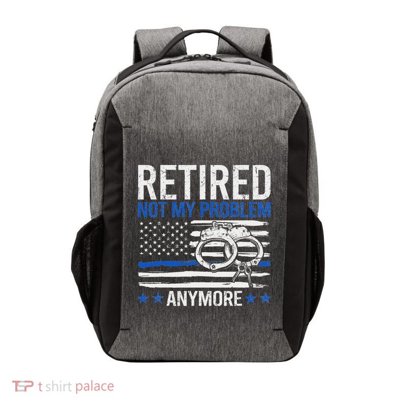 Retired Police Officer Law Enforcement Vector Backpack