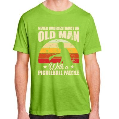 Retro Pickleball Old With A Pickleball Paddle Great Gift Adult ChromaSoft Performance T-Shirt