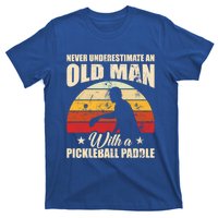 Retro Pickleball Old With A Pickleball Paddle Great Gift T-Shirt