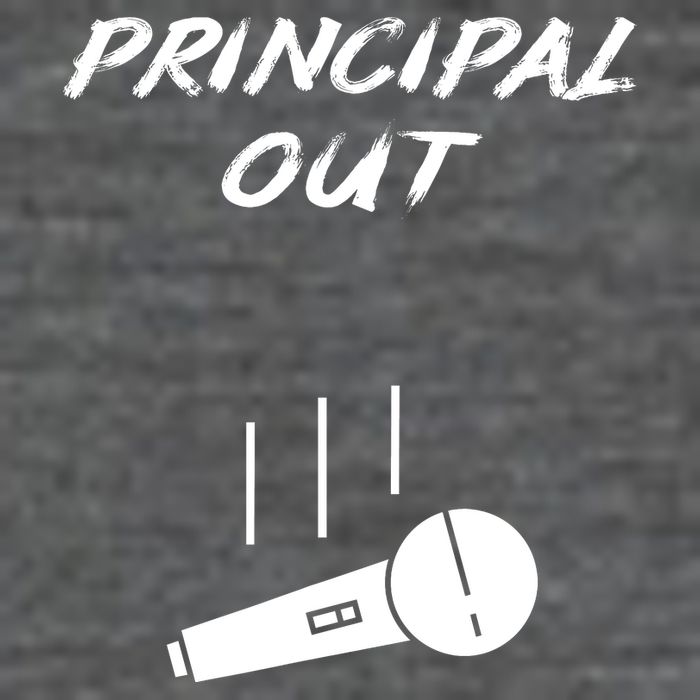 Retired Principal Out Retirement Mic Drop End Of Year Funny Button