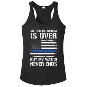 Retired Police Officer Gifts Ladies PosiCharge Competitor Racerback Tank