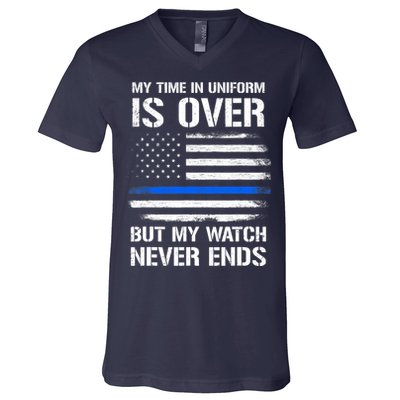 Retired Police Officer Gifts V-Neck T-Shirt