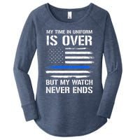 Retired Police Officer Gifts Women's Perfect Tri Tunic Long Sleeve Shirt