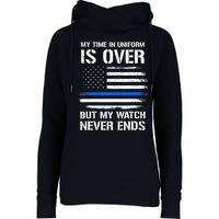 Retired Police Officer Gifts Womens Funnel Neck Pullover Hood