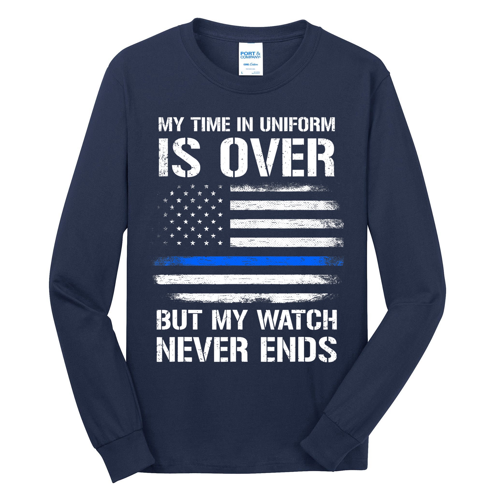 Retired Police Officer Gifts Tall Long Sleeve T-Shirt