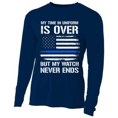 Retired Police Officer Gifts Cooling Performance Long Sleeve Crew