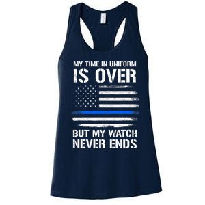 Retired Police Officer Gifts Women's Racerback Tank