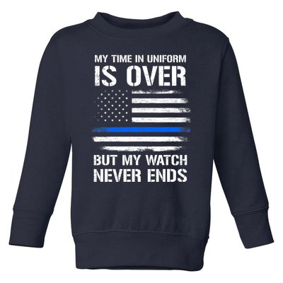 Retired Police Officer Gifts Toddler Sweatshirt