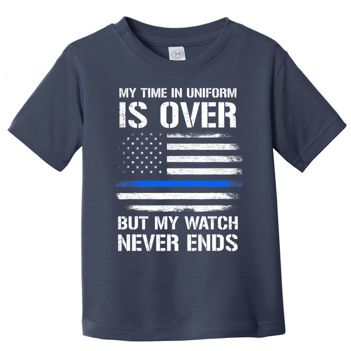 Retired Police Officer Gifts Toddler T-Shirt