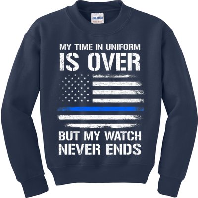Retired Police Officer Gifts Kids Sweatshirt