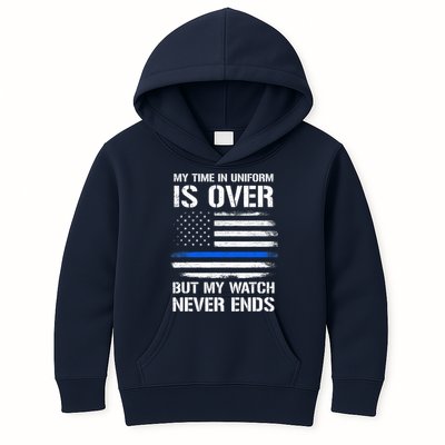 Retired Police Officer Gifts Kids Hoodie