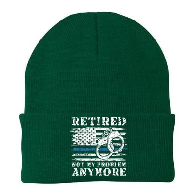 Retired Police Officer Retirement Funny Police Knit Cap Winter Beanie