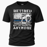 Retired Police Officer Retirement Funny Police Cooling Performance Crew T-Shirt