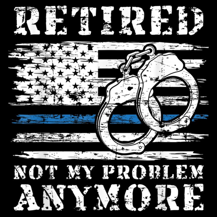 Retired Police Officer Retirement Funny Police Cooling Performance Crew T-Shirt