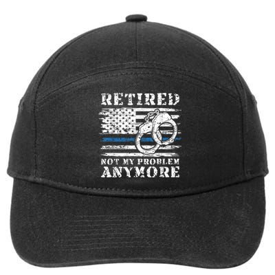 Retired Police Officer Retirement Funny Police 7-Panel Snapback Hat