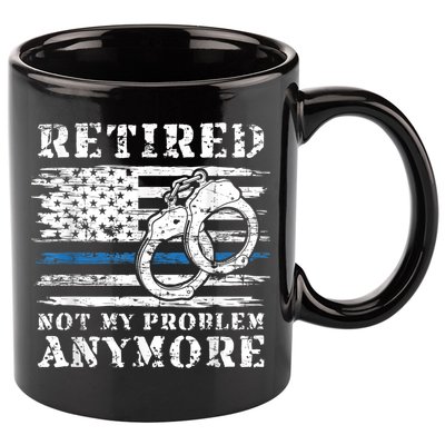 Retired Police Officer Retirement Funny Police 11oz C Handle Ceramic Mug