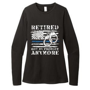 Retired Police Officer Retirement Funny Police Womens CVC Long Sleeve Shirt