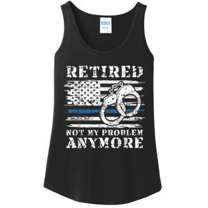 Retired Police Officer Retirement Funny Police Ladies Essential Tank