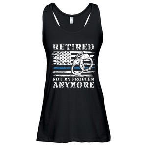 Retired Police Officer Retirement Funny Police Ladies Essential Flowy Tank