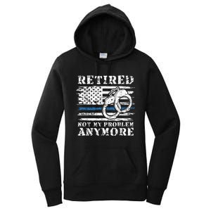 Retired Police Officer Retirement Funny Police Women's Pullover Hoodie