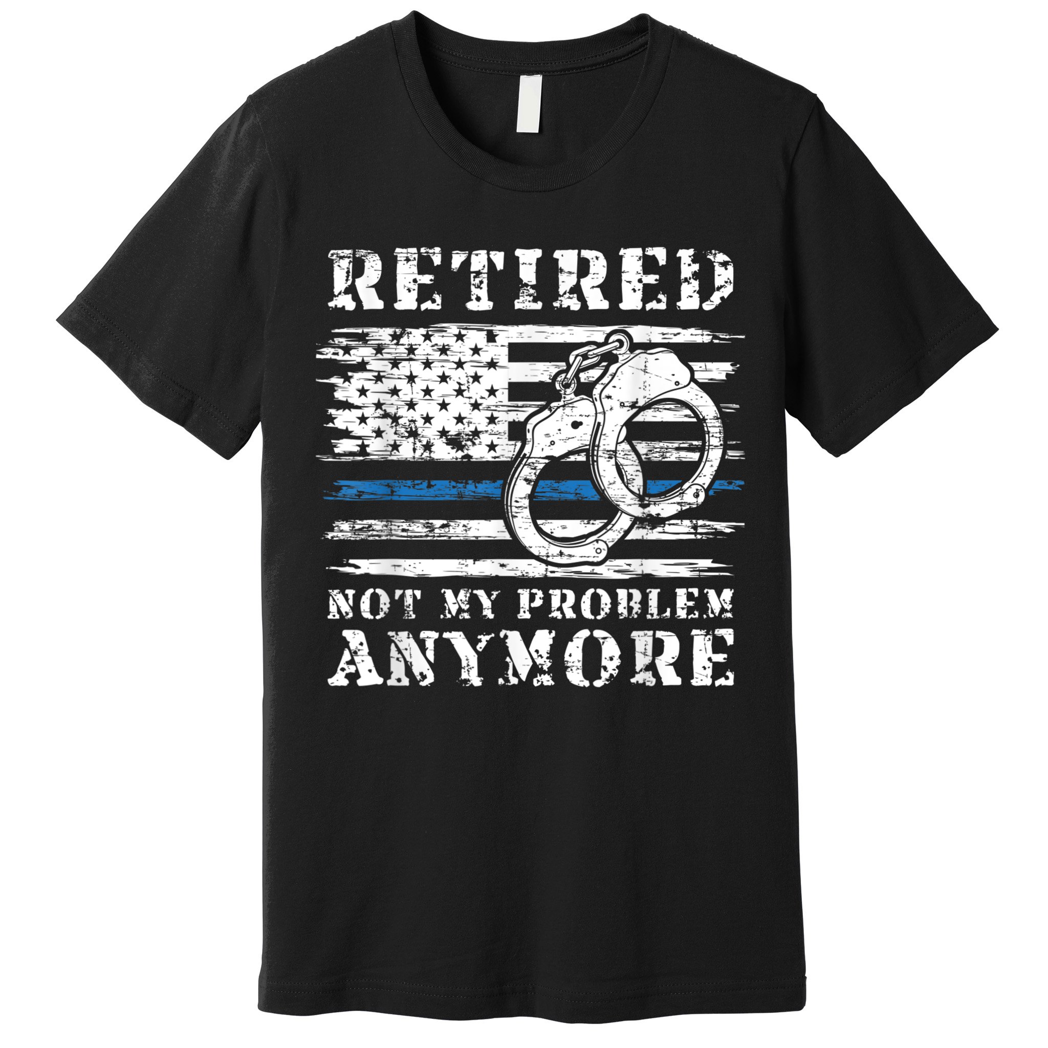 Retired Police Officer Retirement Funny Police Premium T-Shirt