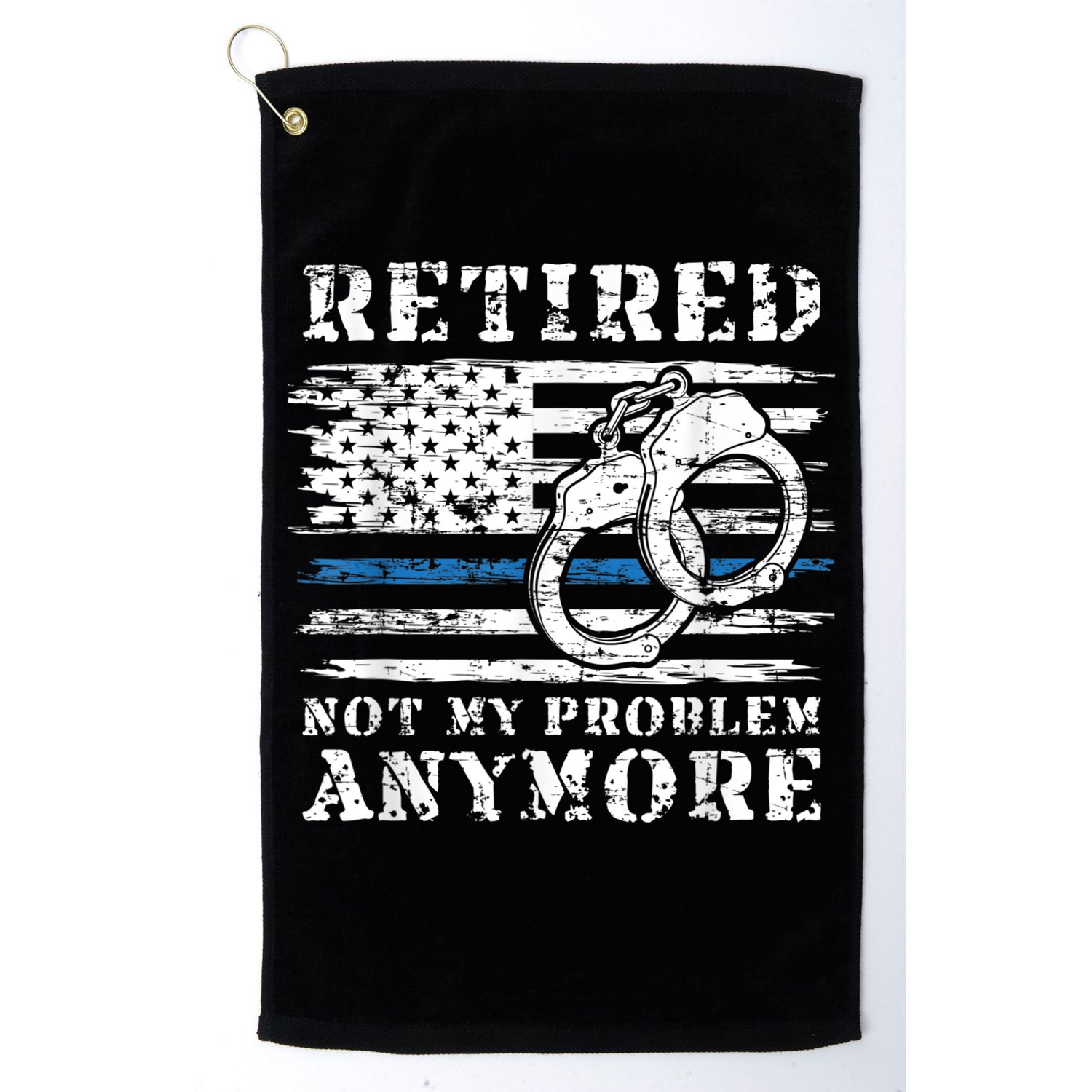 Retired Police Officer Retirement Funny Police Golf Towel