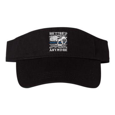 Retired Police Officer Retirement Funny Police Valucap Bio-Washed Visor