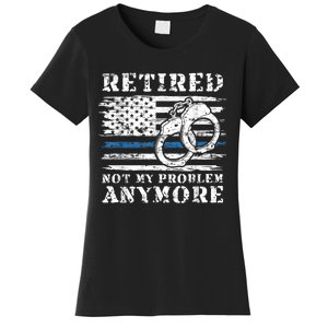 Retired Police Officer Retirement Funny Police Women's T-Shirt