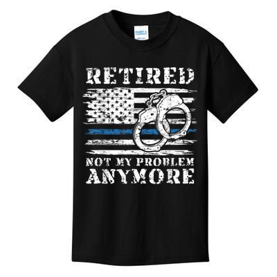 Retired Police Officer Retirement Funny Police Kids T-Shirt