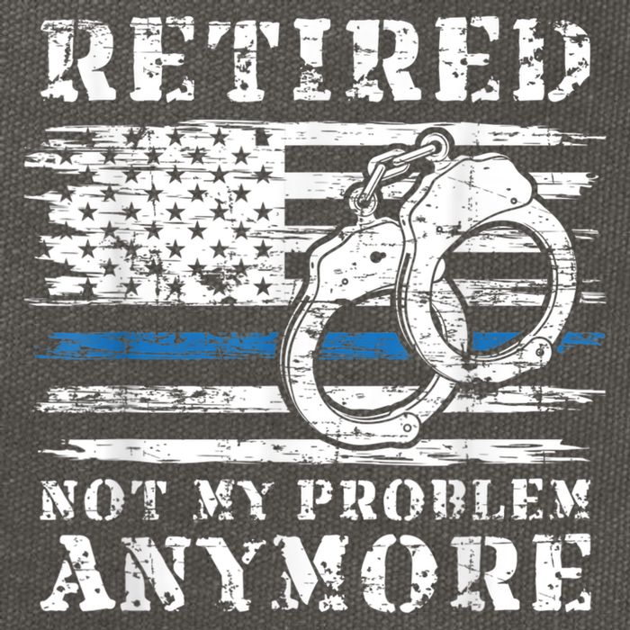 Retired Police Officer Retirement Funny Police Cotton Canvas Backpack