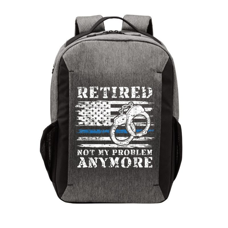 Retired Police Officer Retirement Funny Police Vector Backpack