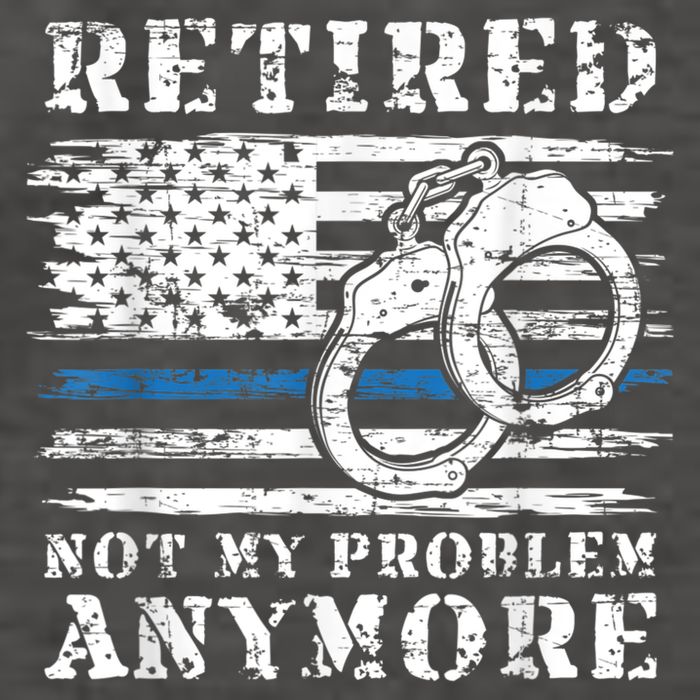 Retired Police Officer Retirement Funny Police Vector Backpack