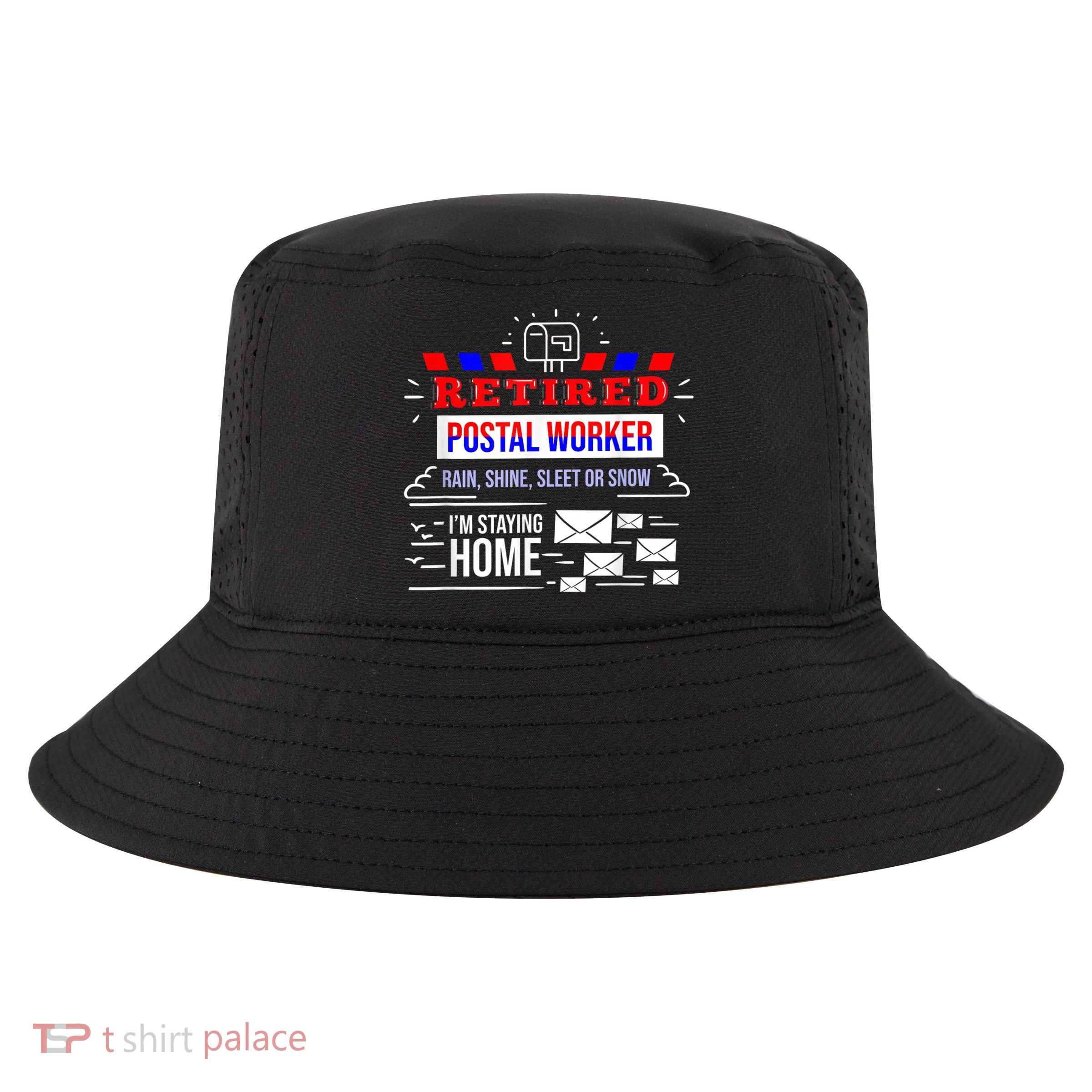 Retired Post Office Postal Worker Retirement Postman Cool Comfort Performance Bucket Hat