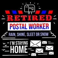 Retired Post Office Postal Worker Retirement Postman Cooling Performance Crew T-Shirt