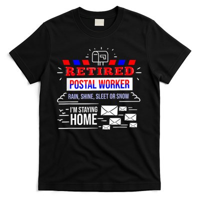 Retired Post Office Postal Worker Retirement Postman T-Shirt
