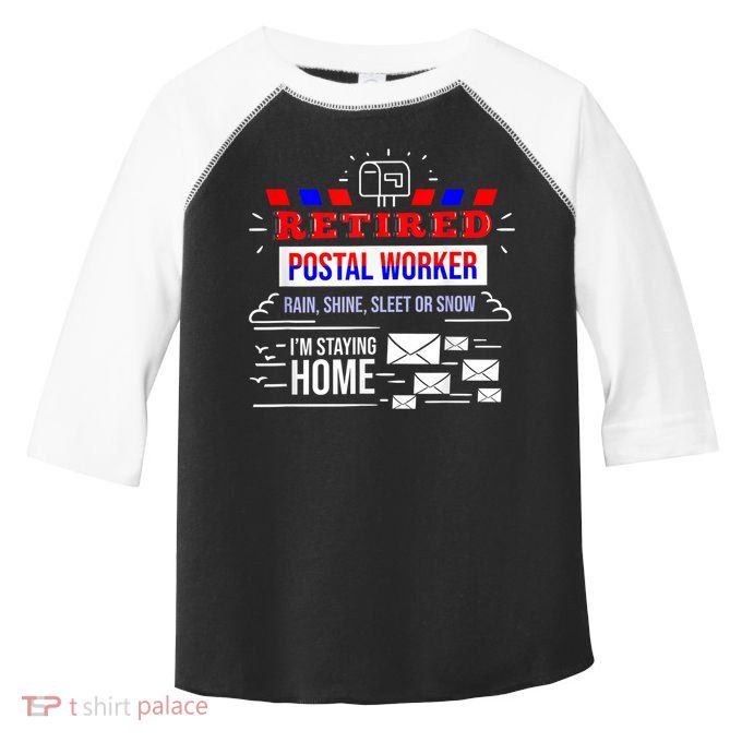 Retired Post Office Postal Worker Retirement Postman Toddler Fine Jersey T-Shirt