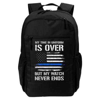 Retired Police Officer Gifts Thin Blue Line Daily Commute Backpack