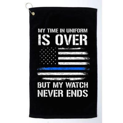 Retired Police Officer Gifts Thin Blue Line Golf Towel
