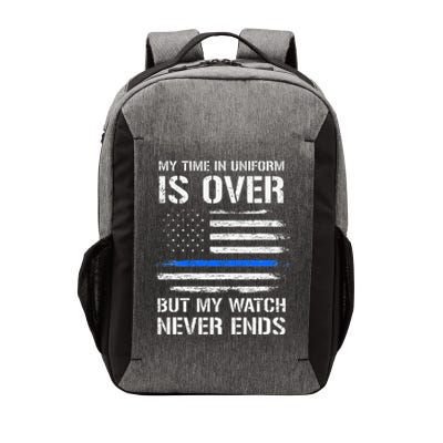 Retired Police Officer Gifts Thin Blue Line Vector Backpack