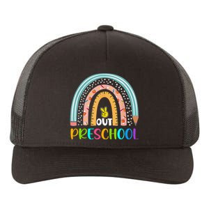 Rainbow Peace Out Preschool Happy Last Day Of School Gift Yupoong Adult 5-Panel Trucker Hat