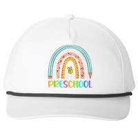 Rainbow Peace Out Preschool Happy Last Day Of School Gift Snapback Five-Panel Rope Hat