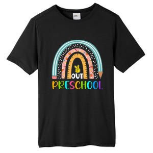 Rainbow Peace Out Preschool Happy Last Day Of School Gift Tall Fusion ChromaSoft Performance T-Shirt