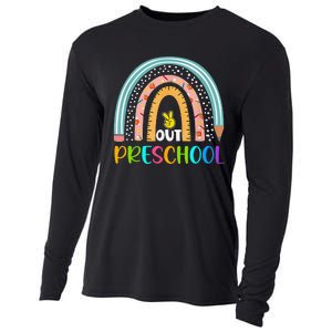 Rainbow Peace Out Preschool Happy Last Day Of School Gift Cooling Performance Long Sleeve Crew