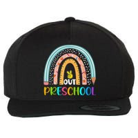 Rainbow Peace Out Preschool Happy Last Day Of School Gift Wool Snapback Cap