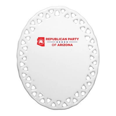 Republican Party Of Arizona Ceramic Oval Ornament