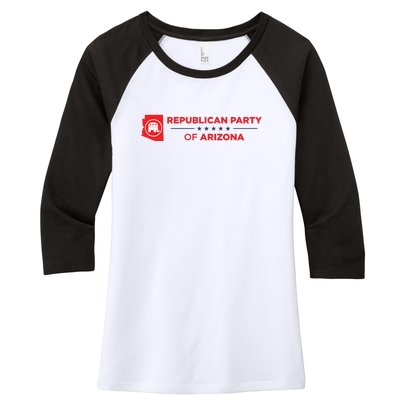 Republican Party Of Arizona Women's Tri-Blend 3/4-Sleeve Raglan Shirt